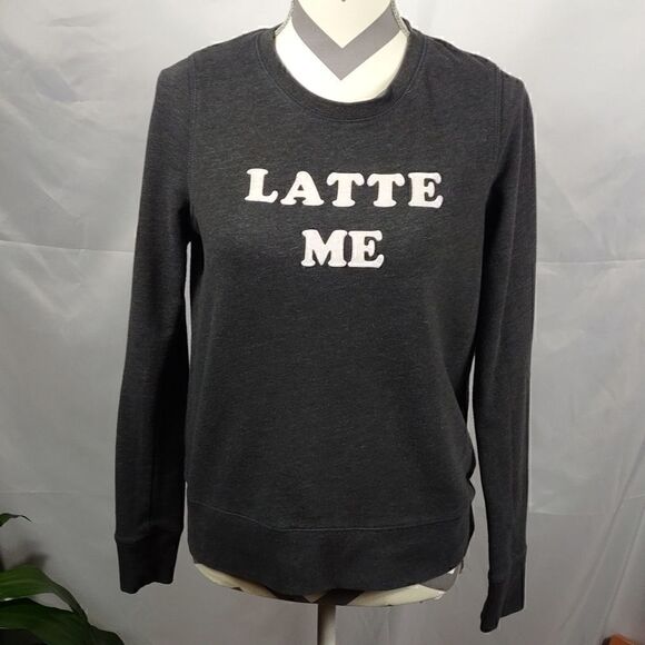 Aeropostale Grey "Latte Me" Sweatshirt - Picture 1 of 6